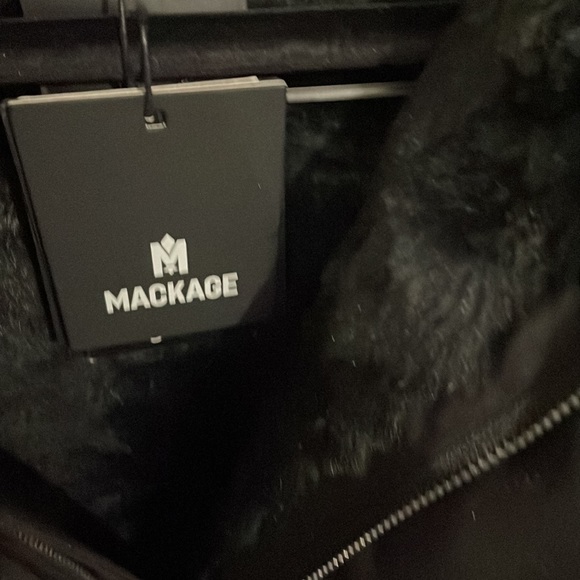 fur lined mackage mens coat - Picture 4 of 6